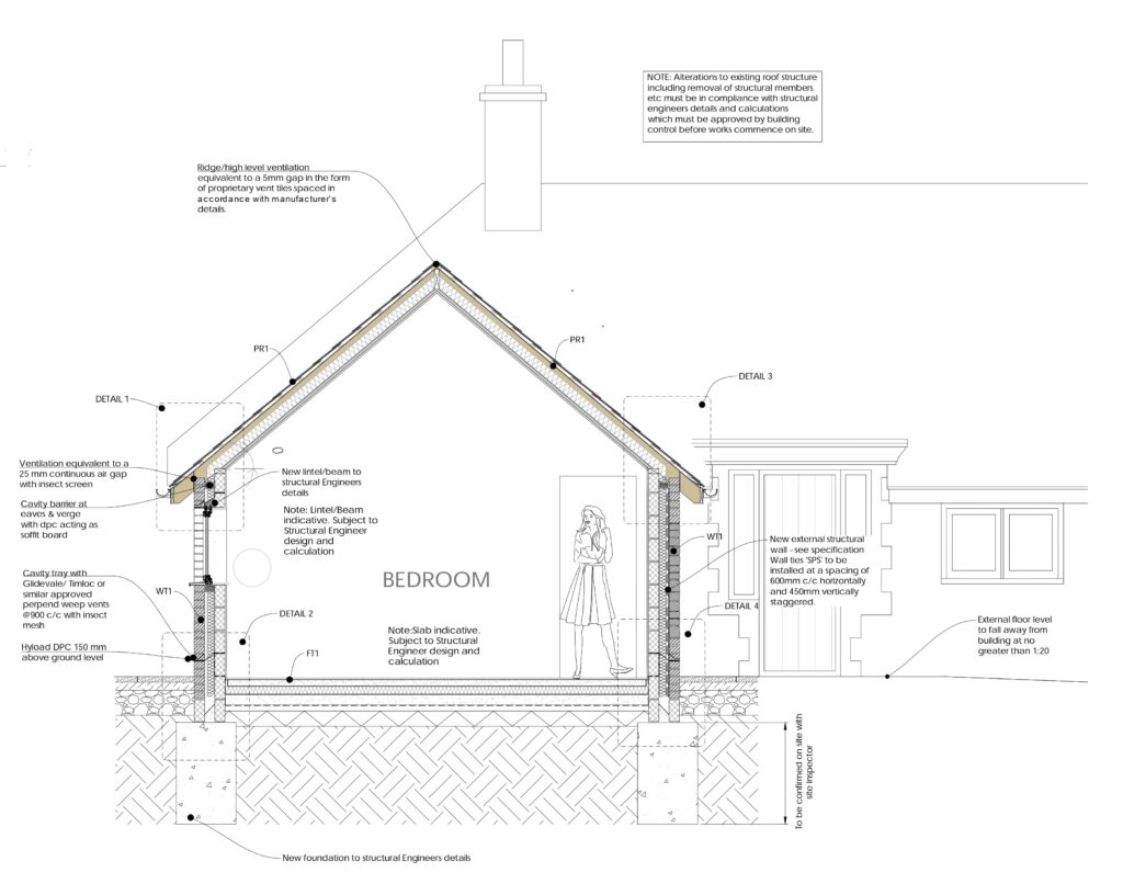 Building Regulations Drawings Example Section 