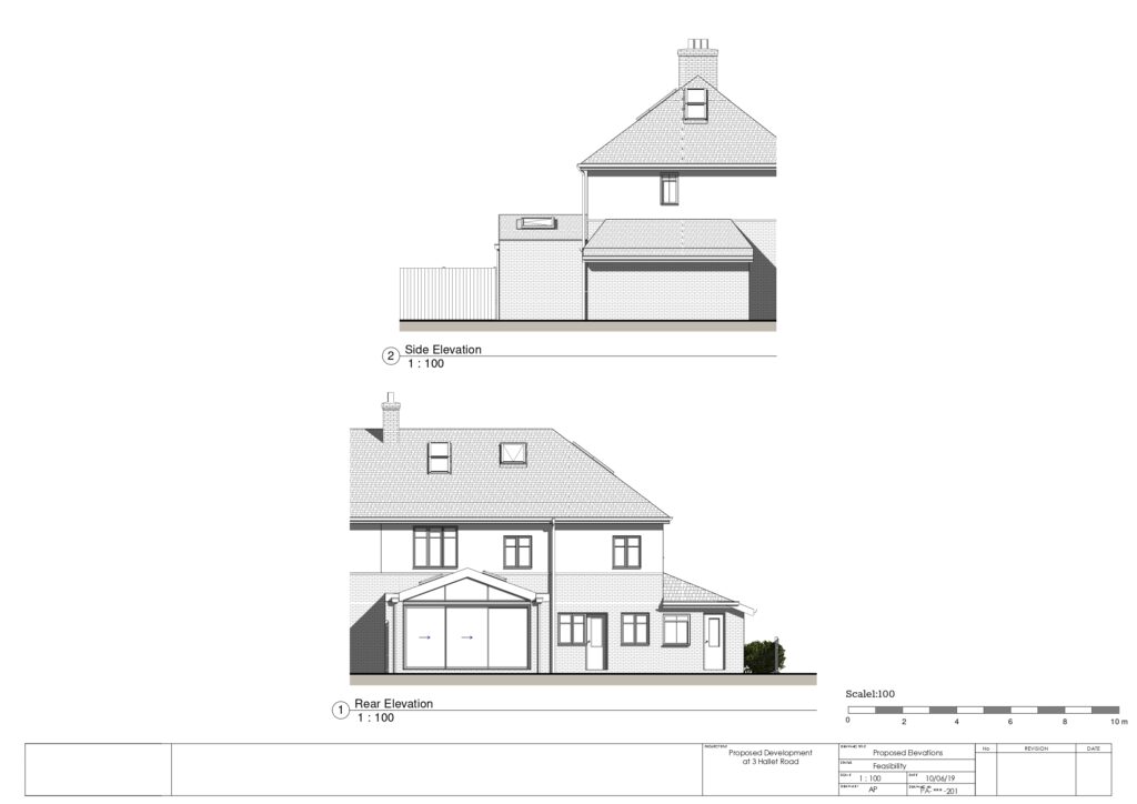 Planning Drawings Rear Extension Elevations 02