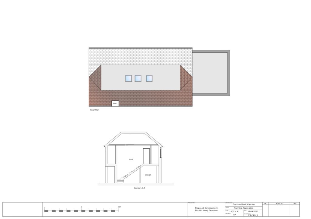 Planning Drawings Double Storey Extension Section