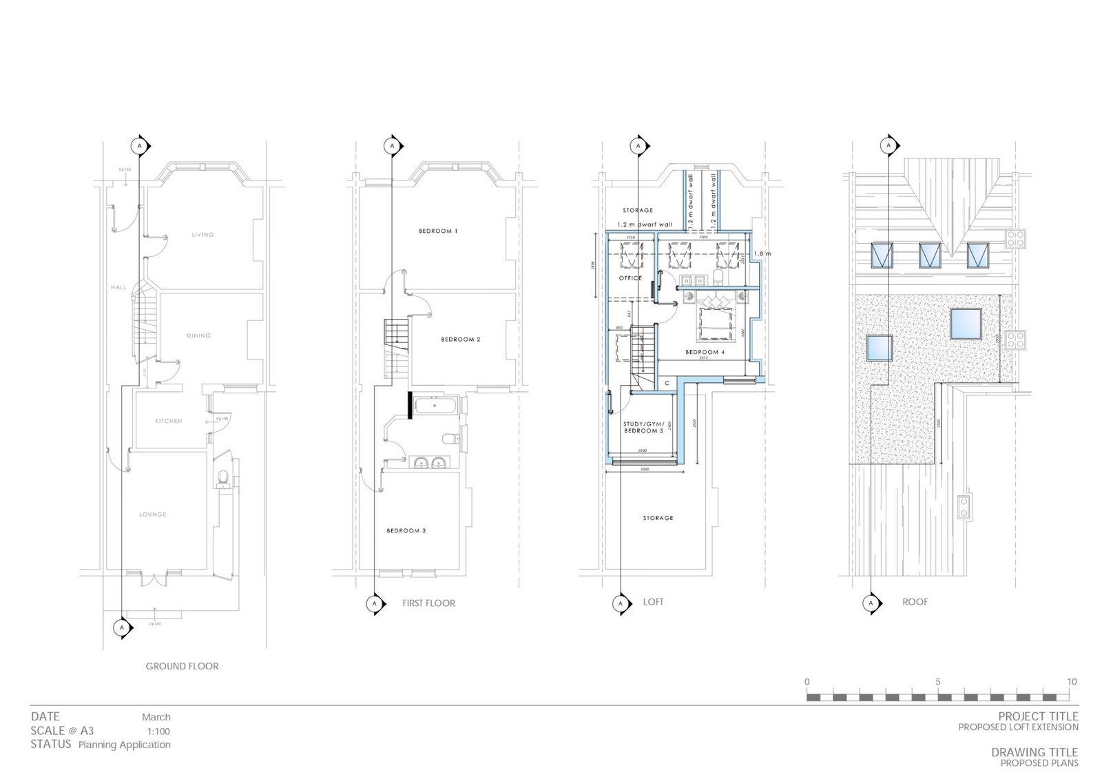 PLANNING DRAWINGS FOR LOFT CONVERSION