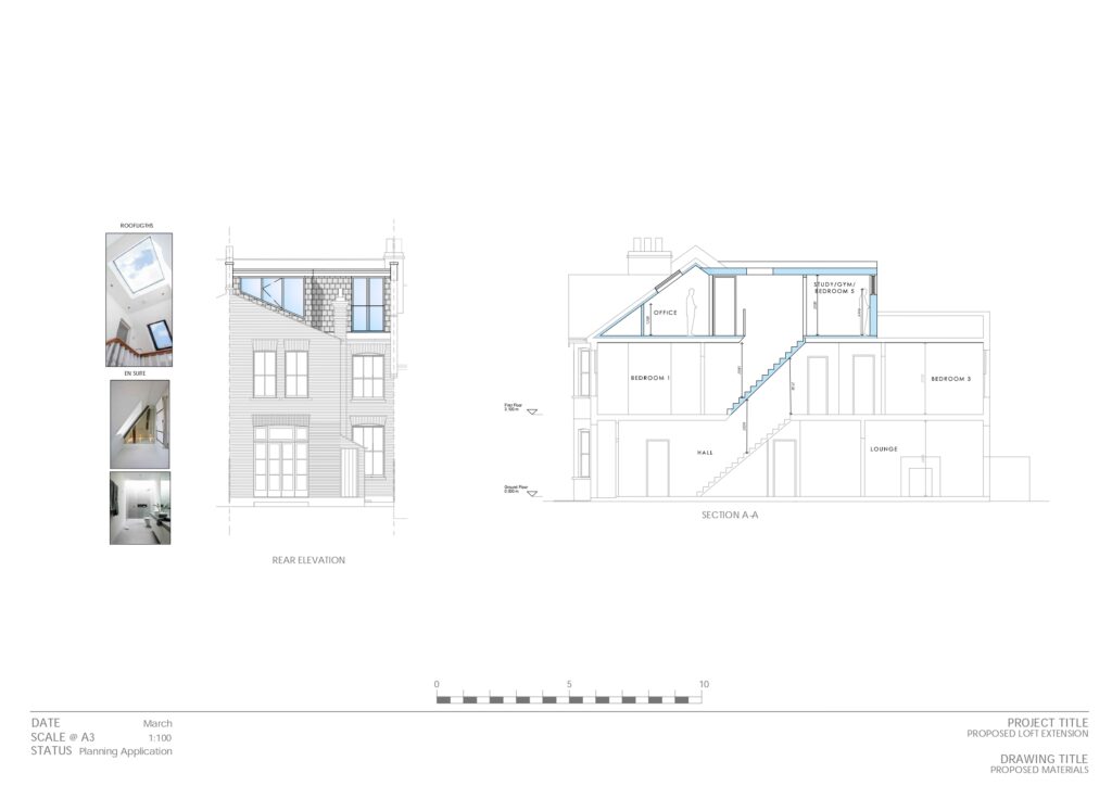 Planning Drawings Loft Extension Section